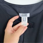 Moschino Cheap & Chic • vintage black cotton dress bow sheath sleeveless retro Photo 3