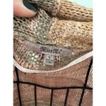 Miss Me  Green rust hooded Open Knit cardigan sweater size SMALL S Fringe Photo 2