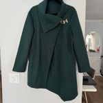 Chic Forest Green Women's Trench Coat Size M Photo 0