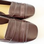 Rockport Adiprene Adidas Walkability Leather Pumps Heels Square Toe‎ Womens 9.5 Brown Photo 8