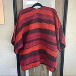 Johnny Was 4Love and Liberty Striped Knit Open Front Poncho Cardigan Photo 5