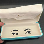 Kate Spade Blue Eyewear Case with Brow Design Photo 0