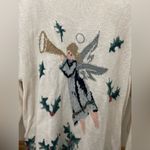 Liz Claiborne Vintage 90s Angel Knit Christmas Sweater Size XL Photo 5