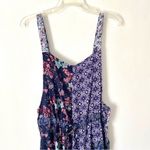 Sacred Threads  NWTs Wisteria Blue Floral Overalls size L/XL Photo 8