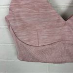 Victoria's Secret Victoria’s Secret Baby Pink Ribbed Cut Out Back Sports Bra Size S Photo 4