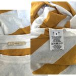 SESSUN RELAXED STRIPED T SHIRT TOP IN SAFFRON‎ SIZE SMALL EUC Yellow Photo 4