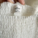 Wilfred Aritzia  New Chianti Jumpsuit Stretch Smocked White Size Medium Photo 4