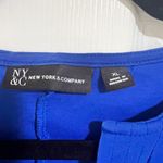 New York & Company Royal Blue Sleeveless Blouse Size XL Photo 1