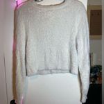 Aerie White Faux-Fur Cardigan Small Cropped EUC Photo 7
