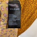 Urban Outfitters Floral Front Slit Midi Dress XS Mustard Boho Romantic Fall Photo 8