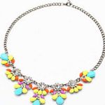 Resin Gems and Rhinestone Summer Style Flowers High Fashion Necklace Multiple Photo 1