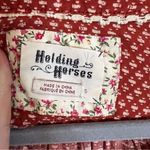 Holding Horses Anthropologie  Pavin Button Down Tunic Boho‎ Small Womens Orange Photo 9