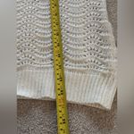 Mango MNG Wool-Blend Cream Open-Knit Sweater Photo 5