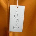 Joie  Satin Wide Leg Palazzo Pants Orange Size 10  Cropped Flat Front Leg Pull On Photo 1