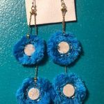 Free People Blue fringe dangle earrings Photo 0