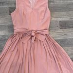 Grace Karin  NWT pink pleated sleeveless dress tie belt V-neck size small D50 Photo 4