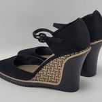 Isabel Toledo For Payless Mary Jane Ankle Strap Wedge Heel Sandals Shoe Size 8.5 Black Photo 12
