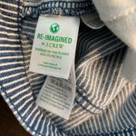 J Crew High Rise Crop Flare Striped Boho Jeans Size 29 Blue White Retro Funky Photo 3