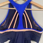 Athleta Tri-ssential Loose Tankini Top Only Size XS Blue Peach Sporty Swim Beach Photo 7