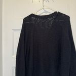 Silence + Noise 5/$20 Black Knit V Neck Zip Up Sweater Top Size S Photo 4