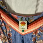 Farm Rio  Blue Superbloom Tapestry Maxi Dress M Photo 5