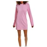 Cotton Citizen Tokyo Long Sleeve Mini Dress Size Small Pink Lightweight Preppy Photo 12
