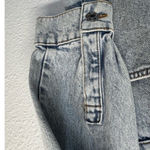 ZARA  Jeans Denim Long Sleeve Bruiser Stretch Frayed Mini Shirt Dress Sz M Photo 5