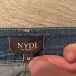 NYDJ  Skinny Capri With Palm Tree Patch Size 14 Photo 2