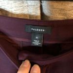 Halogen Maroon Cropped Ponte Pants Size 10 Photo 5
