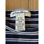 Eddie Bauer  Women's Dress Shirt Size Medium Short Sleeve‎ Stripe Beach Travel Photo 2