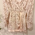 Mon Renn High Tide Mini Dress High Tide Print Stone Vacation Party Small NWT Tan Photo 2