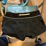 Lululemon  athletica Black and Cream Athletic Shorts Photo 1