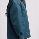 BLANK NYC  Teal Bomber Jacket with Brown Faux Fur Collar Photo 4