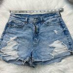 American Eagle Ripped High Rise Mom Shorts Photo 3