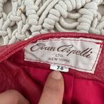 Vintage Evan Arpelli Skirt Small Red Leather Pencil High Rise 80s Party Cocktail Photo 4