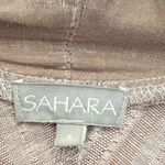 SAHARA Linen Blend Jacket Button Front Casual Lightweight Beige Size Small Photo 1