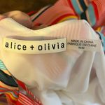 Alice + Olivia NWOT Kalia Striped Tie Back Mini Dress Photo 4