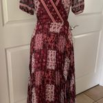 Notte Marchesa Floral Print Chiffon Midi Wrap Dress Photo 7