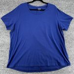 Duluth Trading Company Duluth Trading Shirt Navy Blue Cotton Short Sleeve Tee Hi Lo Size XXL Photo 0