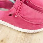 Hey Dude  Wendy Canvas Slip On Loafer Shoes Coral Red Womens Size 7 Photo 6