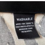 Larry Levine Printed Straight Cropped Pants Trousers Camel Black Abstract Pattern Size 12 Photo 3