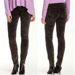 Eileen Fisher Black Velvet Skinny Jeans Acid Wash Cotton Casual Stretch Size 14 Photo 1