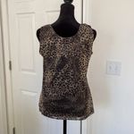 Chico's mesh leopard print tank top. Photo 1