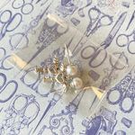 Handmade pearl & angel heart key simple Kawaii y2k fairy dangle earrings Photo 2