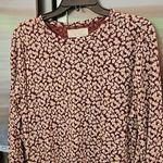 The Great ππ The Long Sleeve Sleep Tee ~ Maroon Shadow Floral Size 3 Large NWT Photo 7