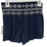 Indigo Rein BLUE AND WHITE VINTAGE FRAYED SHORTS SMALL Photo 1