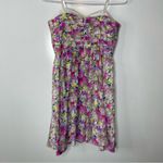 Yumi Kim  NWT Strapless Floral Silk Dress Size Medium Photo 2