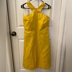 Ann Taylor  Vibrant Yellow Mustard Backless Dress Photo 6
