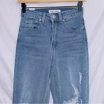 Almost Famous Medium Wash Denim High Waisted Straight Leg Jean size 0 Photo 2