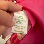 Lilly Pulitzer  Pink Floral Paisley Dress With Braided Belt Womens 8 Silk Pink Photo 6